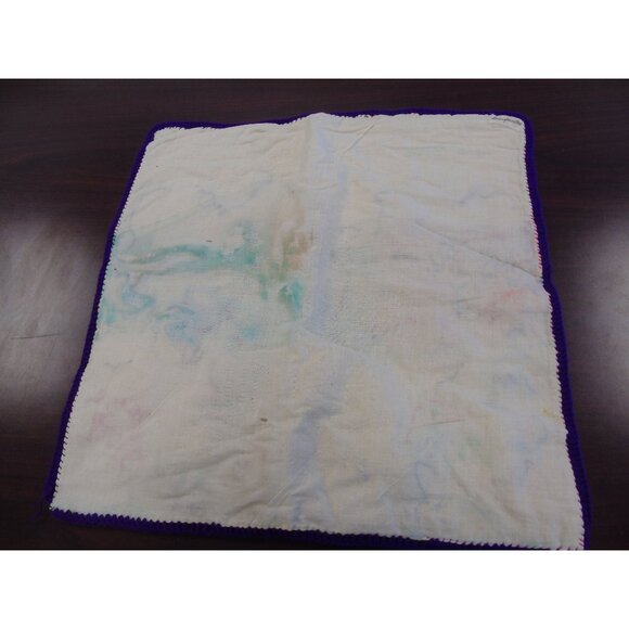 Peruvian Mercado "Market" Tapestry Handcraft Appliqué Folk Art Peru Arpillera - Picture 10 of 10